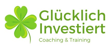Glücklich investiert Kleeblatt weiss klein